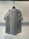 BASK IN THE SUN / BAND COLLAR SHIRT SS / STRIPE