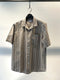 BASK IN THE SUN / OPEN COLLAR SHIRT LOYA / STRIPE