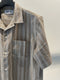 BASK IN THE SUN / OPEN COLLAR SHIRT LOYA / STRIPE