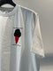 BASK IN THE SUN / T-SHIRT ICE CREAM / WHITE
