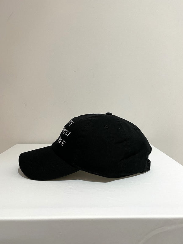 ALAYA / 6 PANEL CAP / BLACK-WHITE