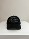 ALAYA / 6 PANEL CAP / BLACK-WHITE