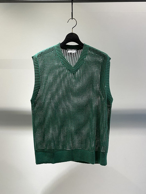 SILTED /  PALAU NET KNIT VEST / SMERALDO
