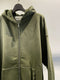 STAY HUMAN ON EARTH / ZIPPED HOODIE / MILITARY