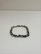 OLIVIER JEWELLERY / HEAVY CABLE CHAIN BRACELET CORRODED WITH BLACK SAPPHIRE