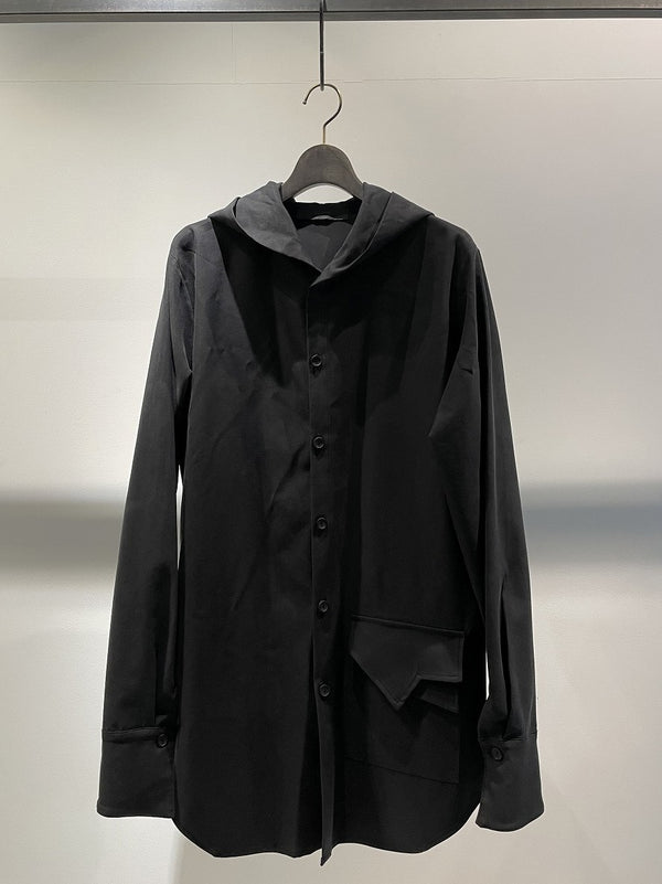 LA HAINE INSIDE US / HOODED SHIRT BLOUSON / BLACK