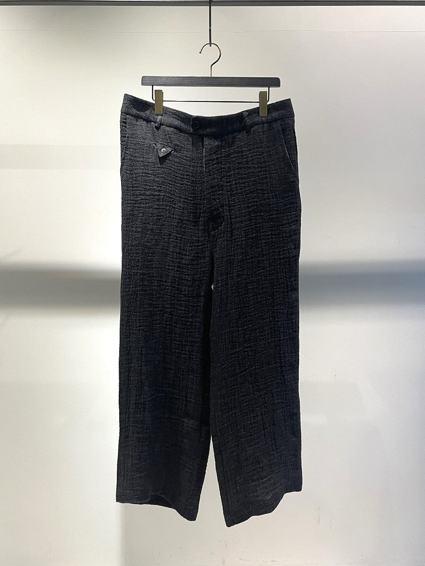 MARC POINT / WIDE TROUSERS / BLACK