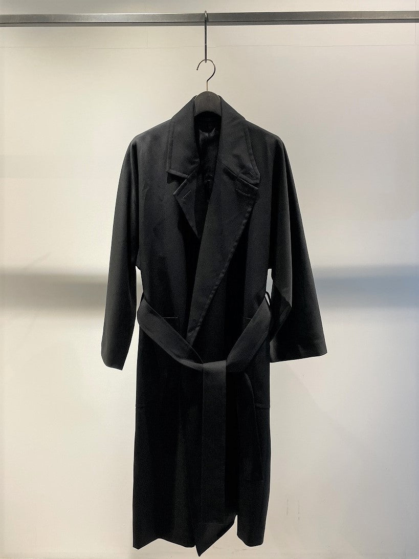 RAINMAKER / WRAP COAT / BLACK