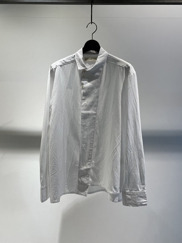 SYNGMAN CUCALA / ASYMMETRIC SHIRT / WHITE　