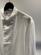 SYNGMAN CUCALA / ASYMMETRIC SHIRT / WHITE　