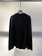 SYNGMAN CUCALA / DAMAGED CREW NECK CARDIGAN / BLACK