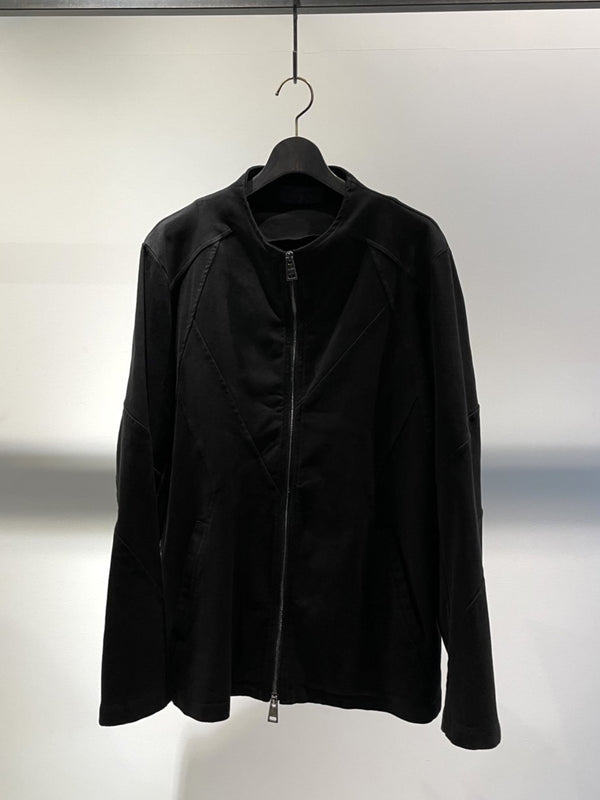 LA HAINE INSIDE US / ASYMMETRIC ZIP UP JACKET / BLACK