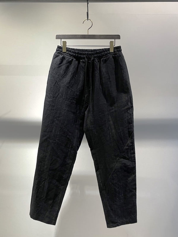 LA HAINE INSIDE US / TAPARED CROPPED EASY PANTS / BLACK