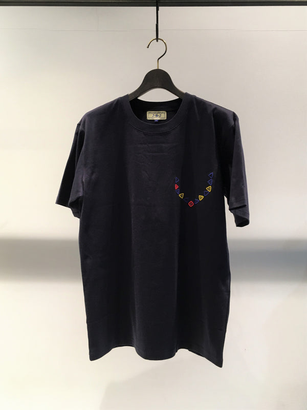 J-B-J / POCKET TRIANGLE T-SHIRT / NAVY