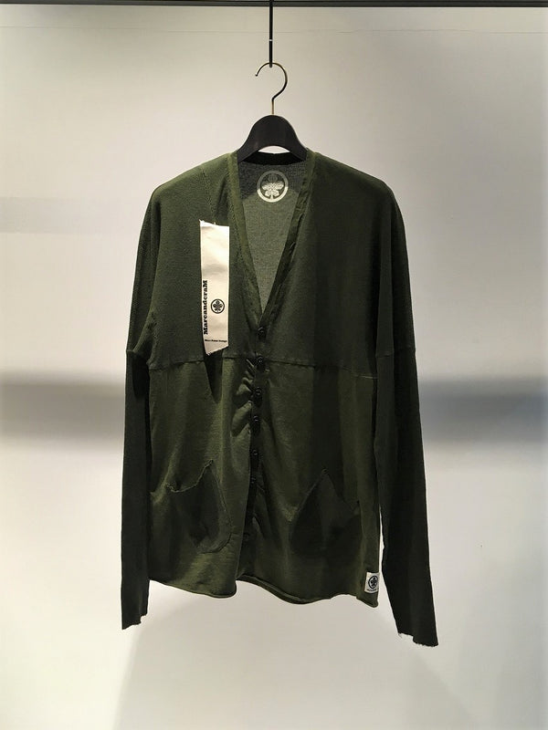MARC POINT - MARCANDCRAM / COMBINATION CARDIGAN / MILITARY