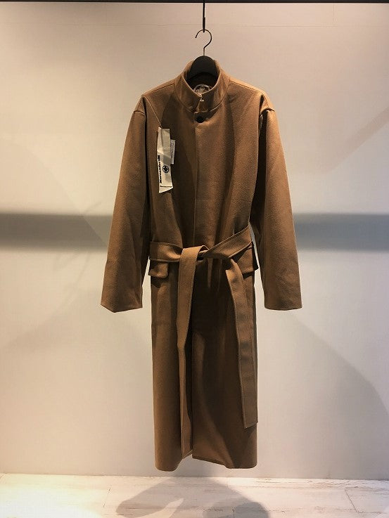 MARC POINT / WOOL SINGLE TRENCH COAT / CAMEL