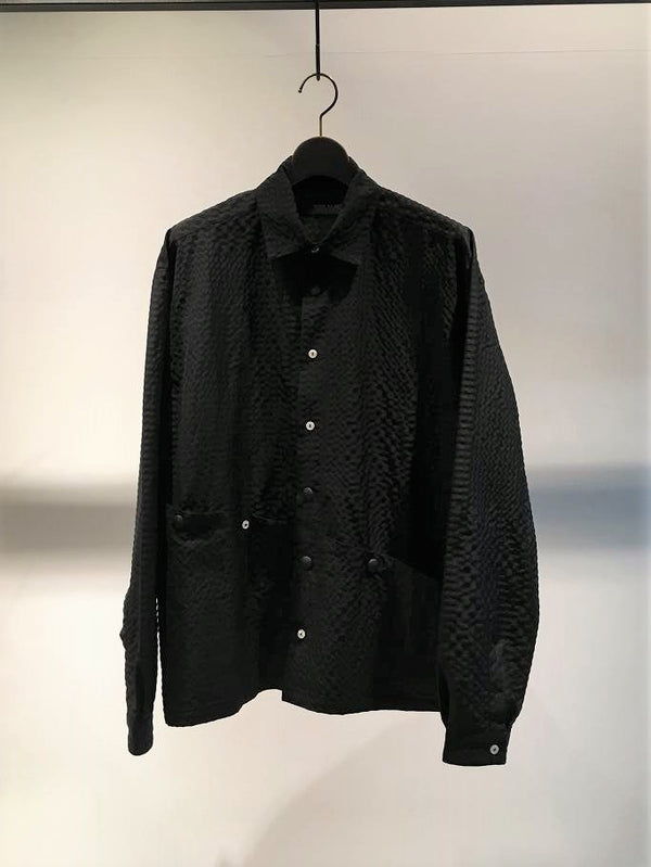 UNPACKED-SOUP TO NUTS / MAXI POCKETS OVERSHIRT / BLACK