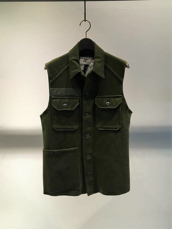 UNPACKED / ARMY HEAVY WOOL VEST / MILITARY