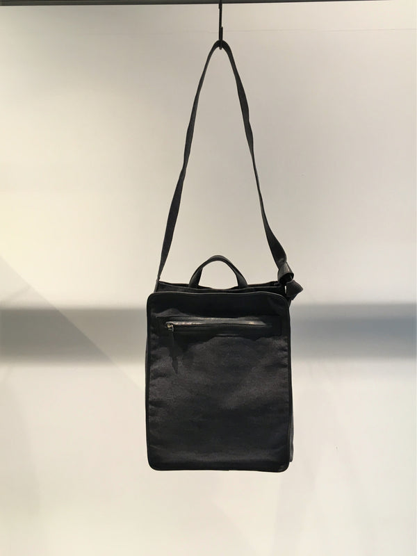 TRAKATAN / CANVAS UTILITY SHOULDER BAG / BLACK