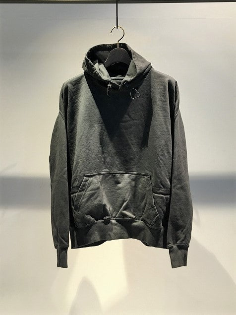 NILMANCE / PULLOVER HOODIE WITH ZIP / COLD DYED GREY