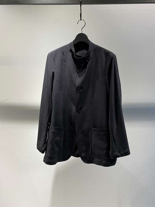 RAINMAKER / OFFICER COLLAR JACKET / CHARCOAL