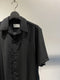 RAINMAKER / OPENCOLLAR SHORT SLEEVE SHIRT / BLACK