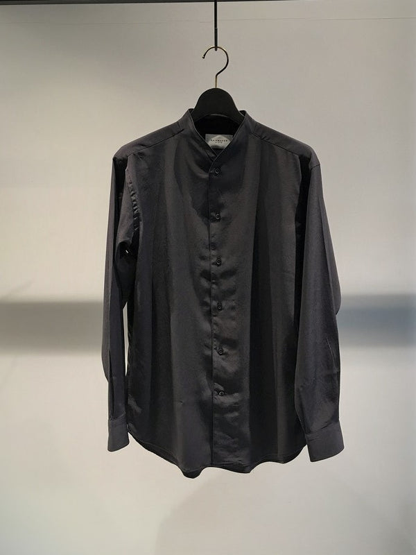 RAINMAKER / SHAWL COLLAR SHIRT / CHARCOAL