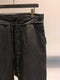 MARC POINT / LOW CROTCH EASY PANTS / ANTHRACITE