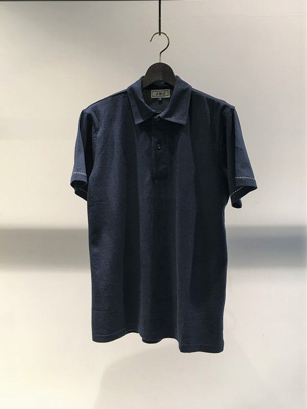 J-B-J / EMBROIDERY POLO OUTLINE / NAVY