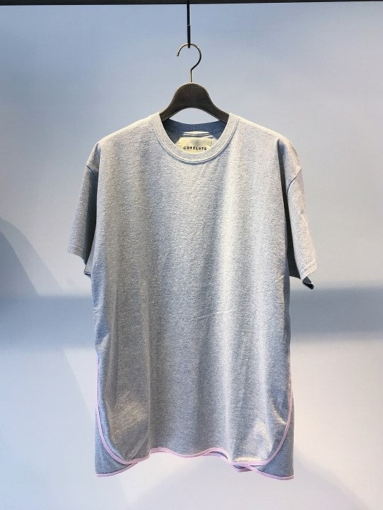 CORELATE / T-SHIRTS WITH CONTRASTING EDGE / GREY