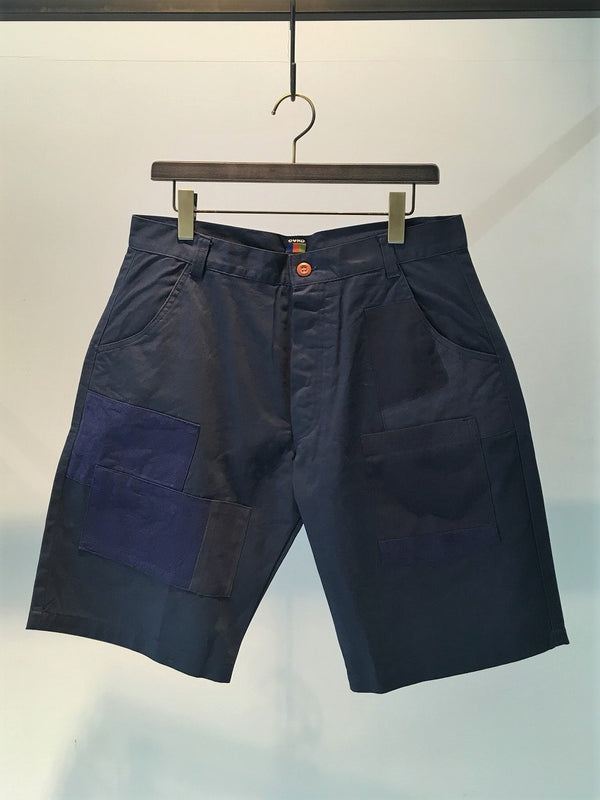 OVERLORD / PATCHWORK CHINO SHORTS / NAVY